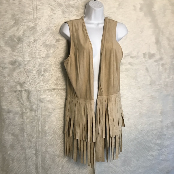 Nwt new directions Woman’s Size large Fringe vest - Picture 1 of 2